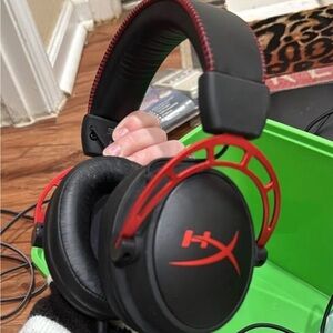 Hype Dynamic Black and Red Over-Ear Headphones